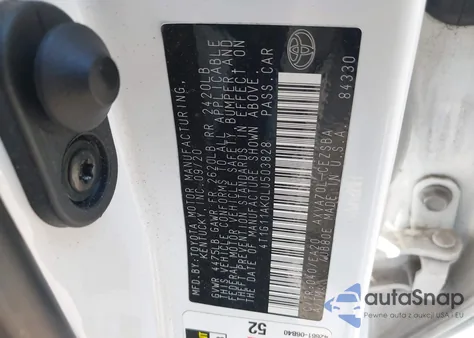 2020 Toyota Camry Se z USA, uszkodzony, nr VIN 4T1G11AK0LU503828